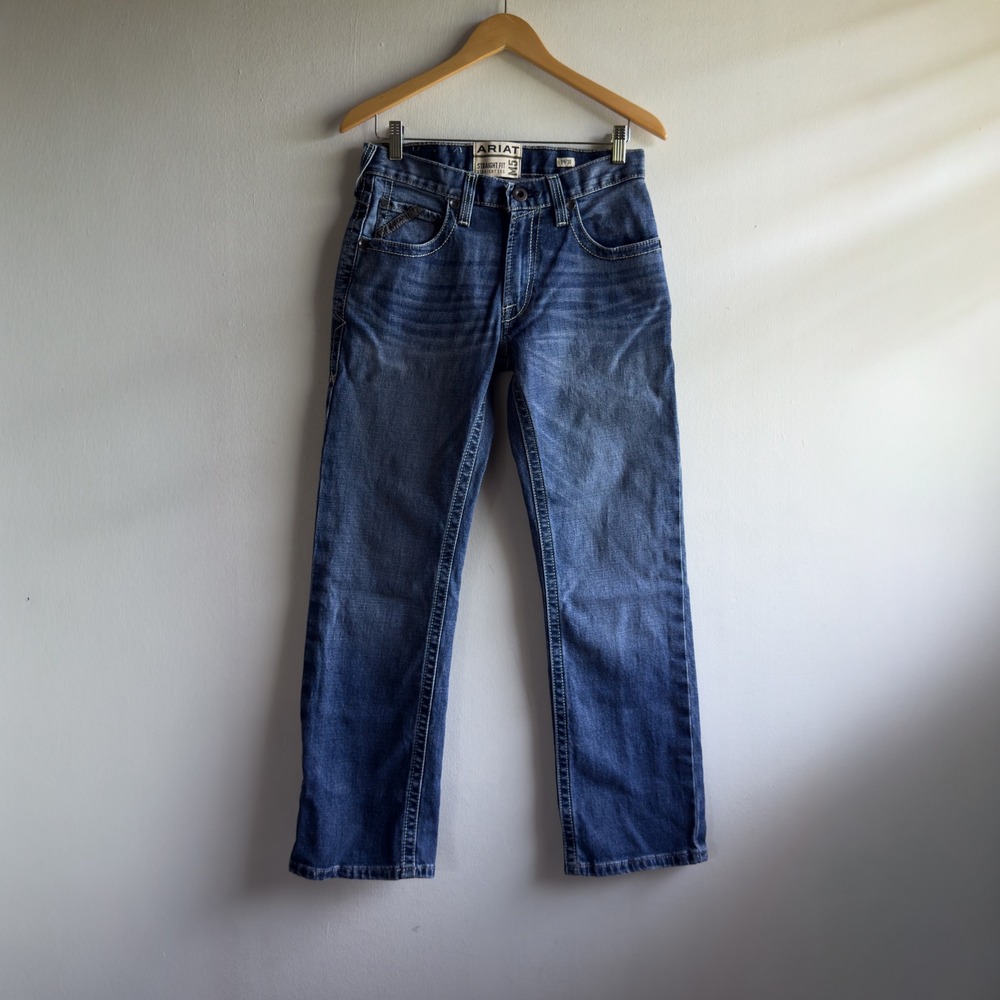 Ariat M5 Marston Straight Leg Jeans Mens 29x30 Blue Medium Wash Western Denim